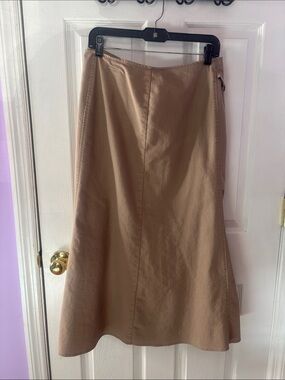 Classic A-Line Tan Denim Skirt (2X)